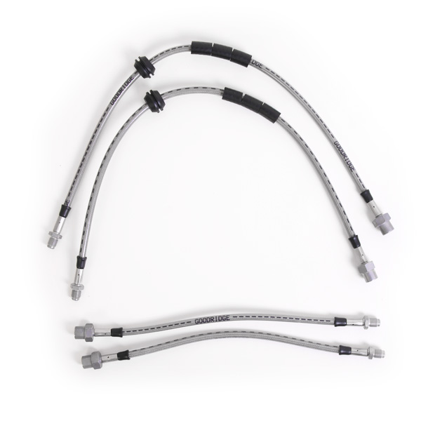 Kit 4 flexibles de frein aviation BMW Serie 5 E60 - E61 520, 545 et M5