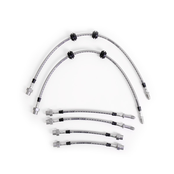 Kit 6 flexibles de frein aviation BMW Serie 3 E90 - E91 - E92 - E93 et M3