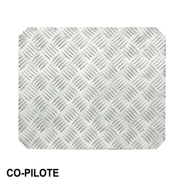 Repose-pieds universel OMP en aluminium gaufr