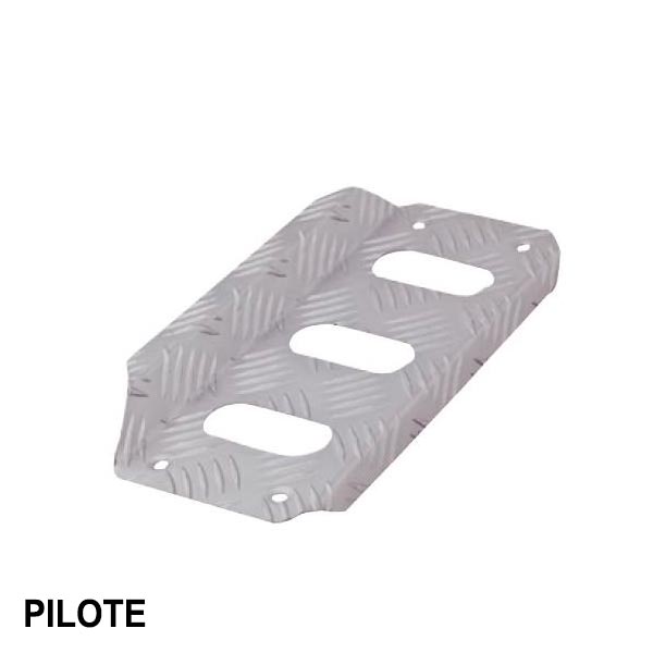 Repose-pieds universel OMP en aluminium gaufr