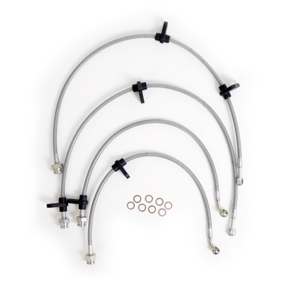 Kit 4 flexibles de frein aviation Honda Civic Type R EP3