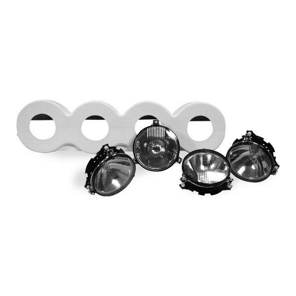 Rampe de phares courte polyester pour Austin Mini - premiers modles