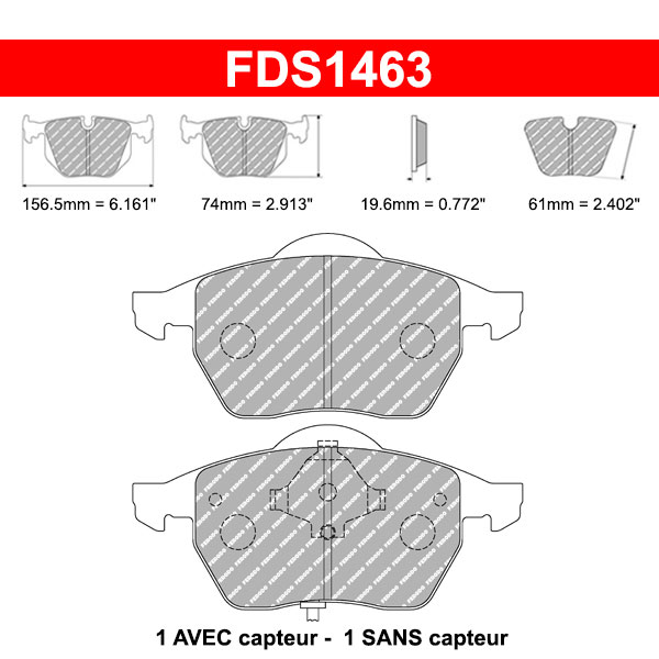 Plaquettes de frein Audi A3 1.8T
