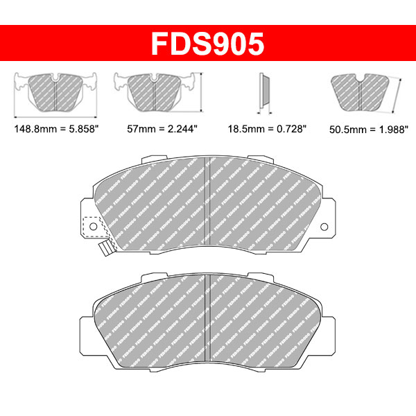 Plaquettes de frein Honda Integra Type-R