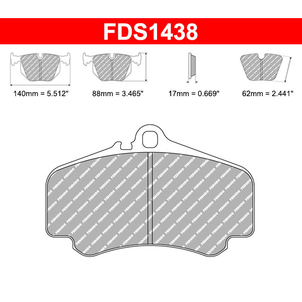 Plaquettes de frein Porsche 996 3.6 Turbo
