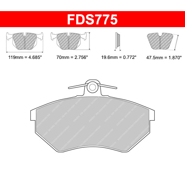 Plaquettes de frein Volkswagen Golf 2 1.8 GTi G60