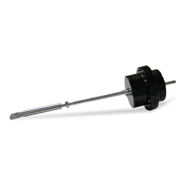 Wastegate universelle en aluminium anodis noir pression 1.0/2.0 Bar