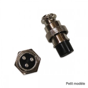 Prise tanche pour rampe de phares 3 plots - fiches  souder