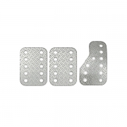Kit 3 pdales SPARCO modle ALUMINIUM finition Grain de riz
