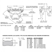 Etrier de frein WILWOOD Narrow Dynalite forg 4 pistons