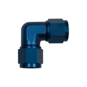 Adaptateur 90 degrs femelle/femelle - concave tournant JIC UNF - Coloris bleu
