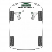 Silent blocs polyurthane Volkswagen Golf 4 2WD type 1J