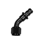 Adaptateur 45 degrs femelle concave JIC UNF/durite - Coloris noir
