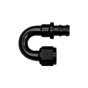 Adaptateur 180 degrs femelle concave JIC UNF/durite - Coloris noir