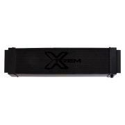 Radiateur avant aluminium Alpine A110 1300 et 1600 - noir mat