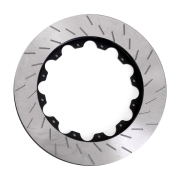 2 Disques de frein avants sur bol rainurs Peugeot 206 RC GrA - 325x28mm