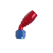 Raccord 45 degrs femelle concave tournant JIC UNF/durite tresse inox - Type Cutter