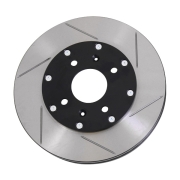 Ensemble 2 disques de frein sur bol rainur�s + bols Peugeot 206 RC F2000