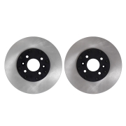 Ensemble 2 disques de frein sur bol lisses + bols Citro�n C2 R2 Max Asphalte - Avant