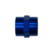 Adaptateur droit femelle/femelle - conique NPT - Coloris bleu