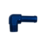 Adaptateur 90 degrs mle conique NPT/durite - Coloris bleu